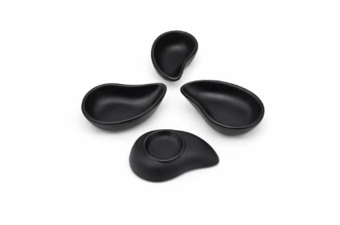 RAMEKIN DE MELAMINA NEGRO 10.3X6.5X2.5CM