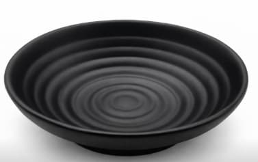 BOWL DE MELAMINA NEGRO 14x14x4.5CM/5.5