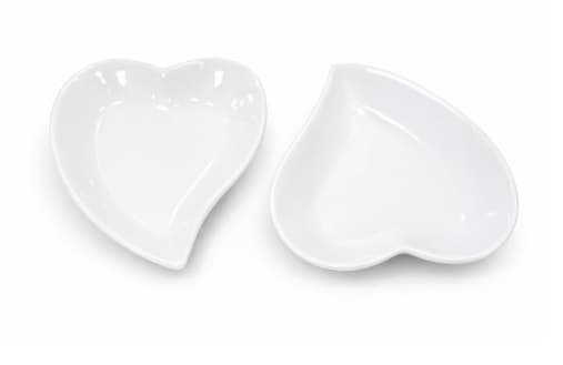 PLATO DE MELAMINA NEGRA CORAZON 20x16.5x2.5CM/8
