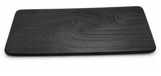 BANDEJA DE MELAMINA NEGRA RECTANGULAR  30x13.5x1.1CM/12