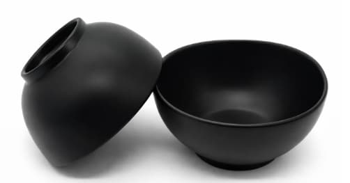 BOWL DE MELAMINA NEGRO 11.3x11.3x5.5CM/4.5
