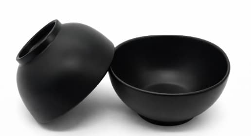 BOWL DE MELAMINA NEGRO 12.8x12.8x6.7CM/5