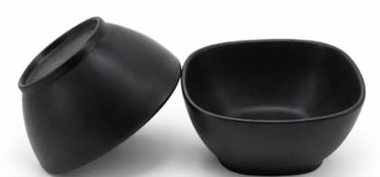 BOWL DE MELAMINA NEGRO 11.3x11.3x5.3CM/4.5