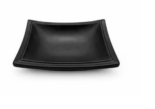 RAMEKIN DE MELAMINA NEGRO CUADRADO 9.5X9.5X2.5CM
