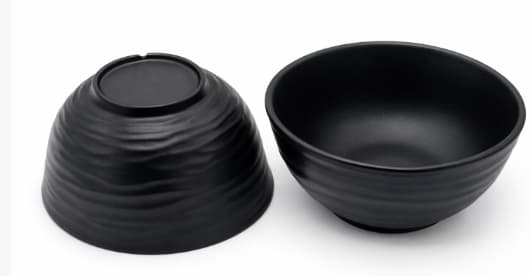 BOWL DE MELAMINA NEGRO 19x19x7.8CM/7.5