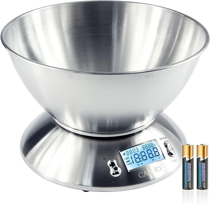PESA DIGITAL DE COCINA CON BOWl 5KG