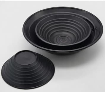 BOWL DE MELAMINA NEGRO 30x30x10CM/12