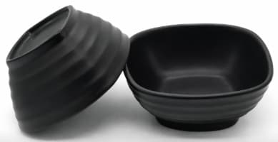 BOWL DE MELAMINA NEGRO 11.3x11.3x4.8CM/4.5