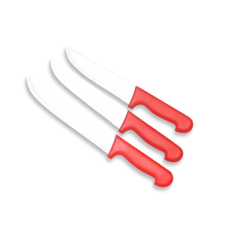 CUCHILLO CARNICERO ROJO 9"