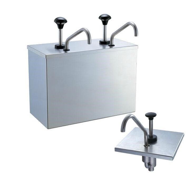 DISPENSADOR DE SALSA DE 4+4  LITROS