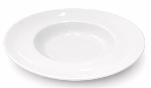 PLATO DE CERÁMICA PARA PASTA BLANCO 10"