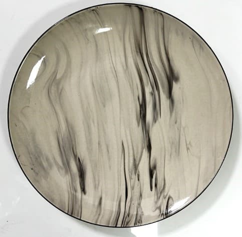PLATO DE CERÁMICA REDONDO BEIGE 8"