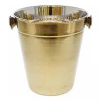 HIELERA INOX DORADA 14CM