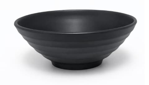 BOWL DE MELAMINA  NEGRO REDONDO  9"