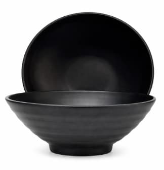 BOWL DE MELAMINA NEGRO REDONDO 7.5"