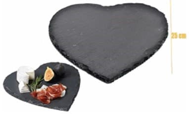 PLATO DE PIEDRA CORAZON 25CM