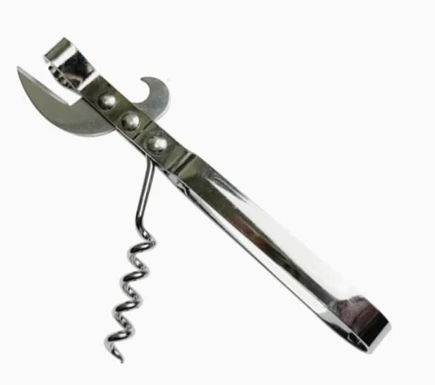 ABRELATA CON SACARCHOS INOX