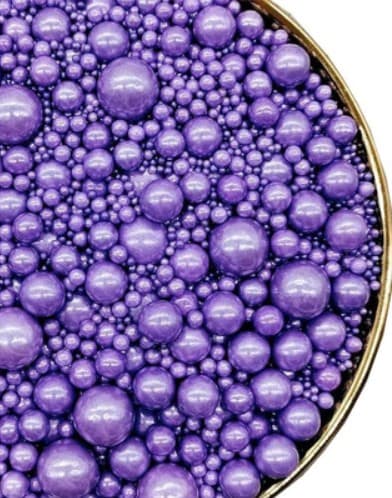 PERLAS PARA DECORAR PURPURA DE 4MM 1 KG