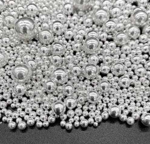 PERLAS PARA DECORAR PLATEADA DE 7MM 1KG