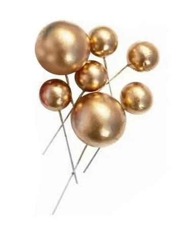 BOLAS DORADAS PARA DECORAR SET 20 PZAS
