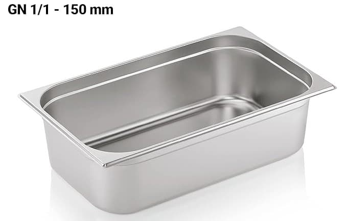 BANDEJA GN AINOX 1/1 15 CM