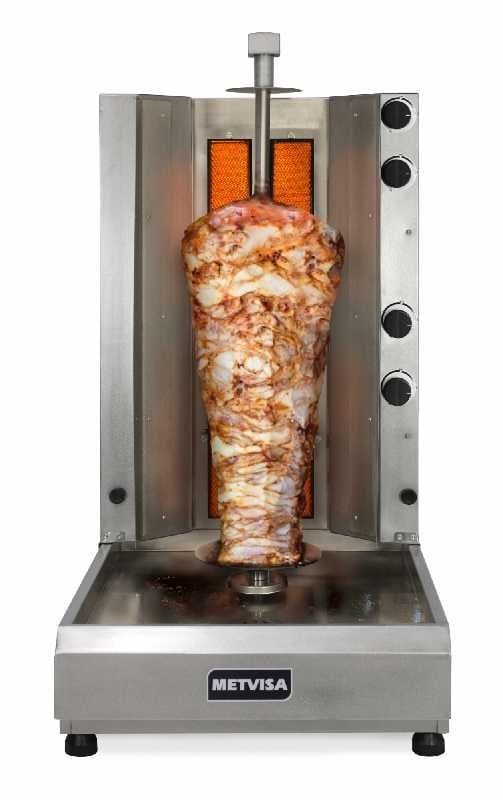 SHAWARMA A GAS 4 QUEMADORES METVISA