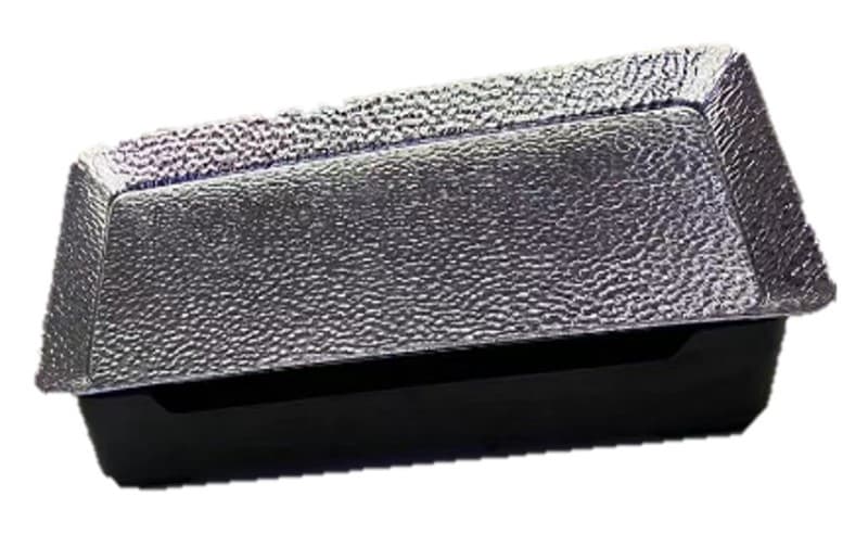 PLATO DE METAL TIPO CHAFING DISH 18X33 CM