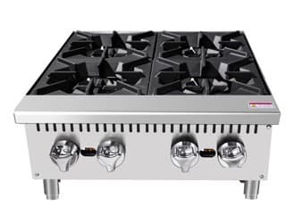 ESTUFA A GAS 4 QUEMADORES 24'' CHEFS FACTORY