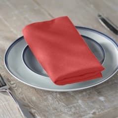 SERVILLETA POLIESTER HILADA ROJO