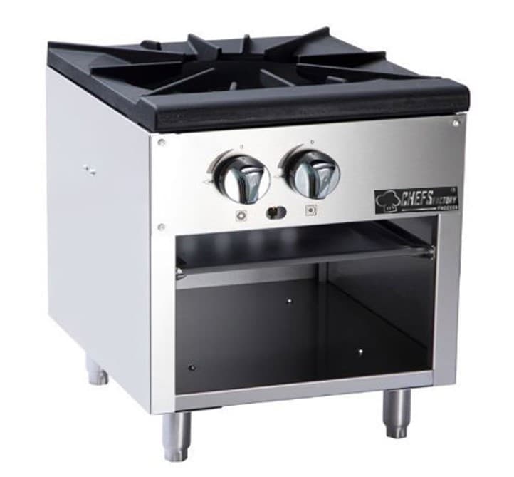 ESTUFA A GAS 2 QUEMADORES 18'' CHEFS FACTORY
