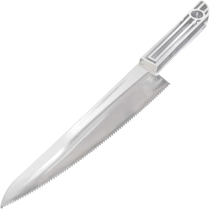 CUCHILLO DE DULCE SILVER PLASTICO
