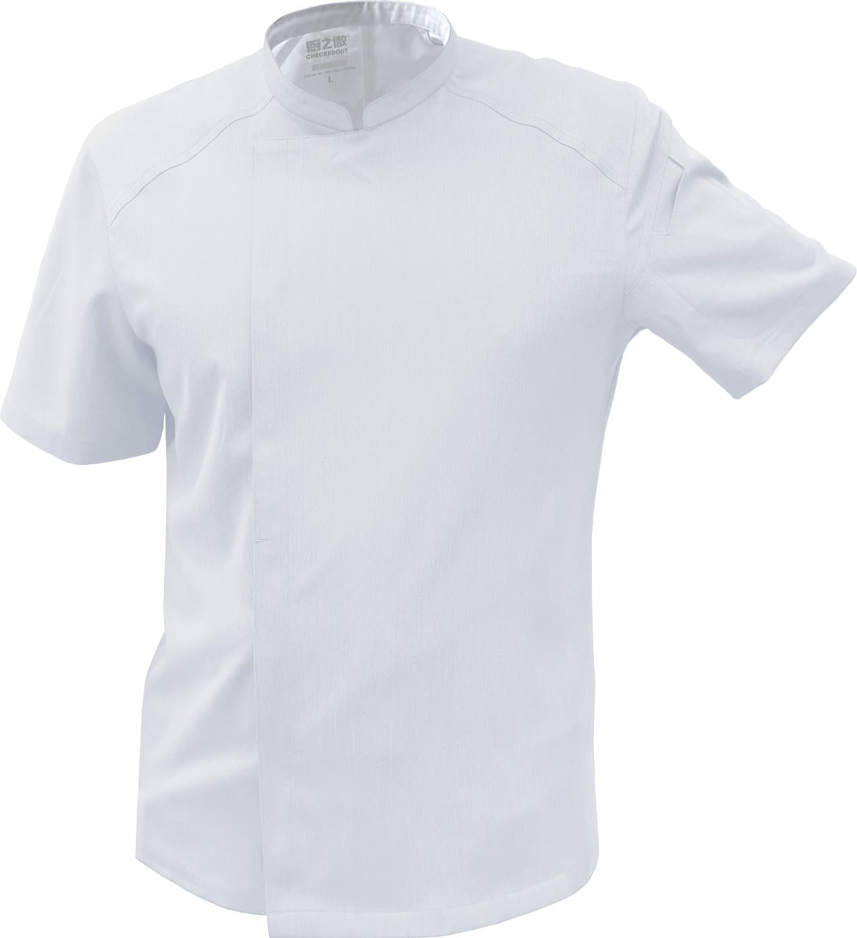 CHAQUETA BLANCA CABALLERO MANGA CORTA T: M CHECKEDOUT