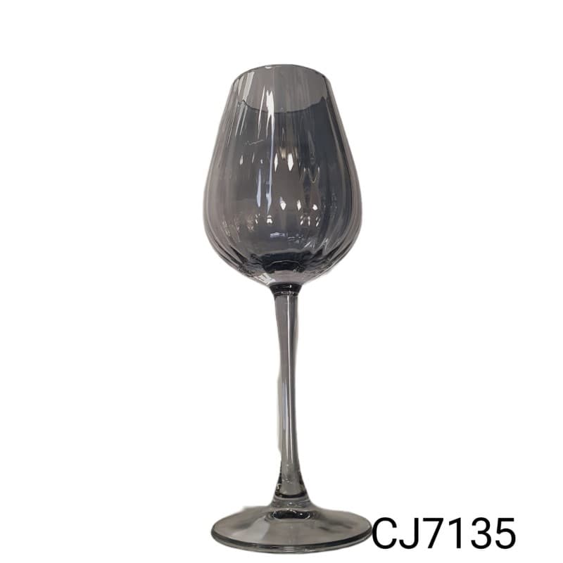 COPA DE VINO GRIS 350 ml / 11.84 oz SET 6 PZAS