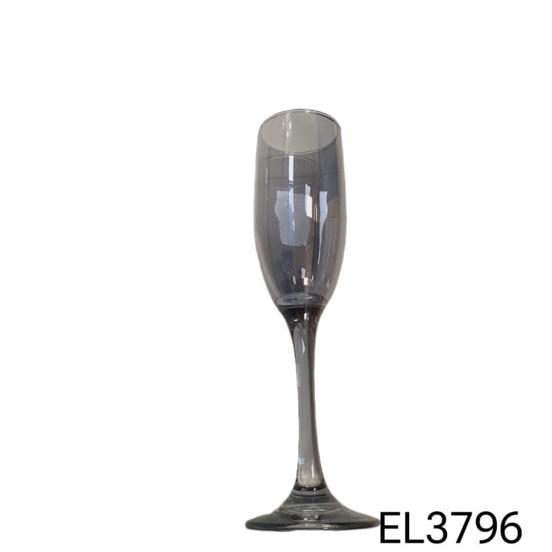 COPA DE CHAMPAÑA GRIS 190 ml / 6.42 oz SET 6 PZAS