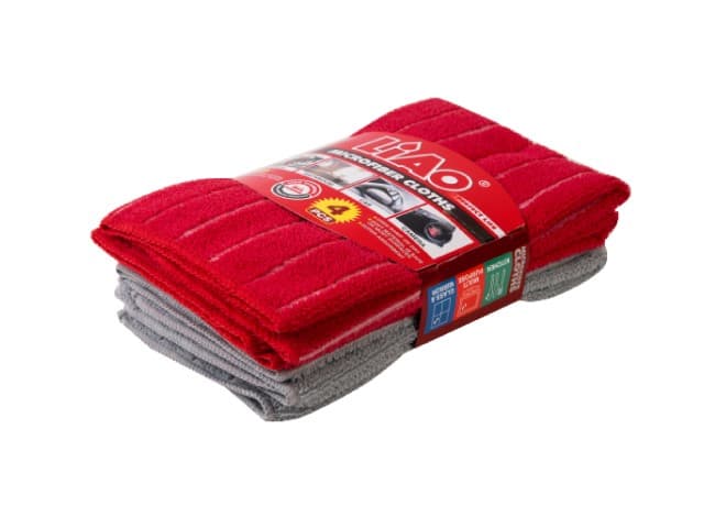 PAÑO DE LIMPIEZA MICROFIBRA 41X48 CM SET 4 PZAS