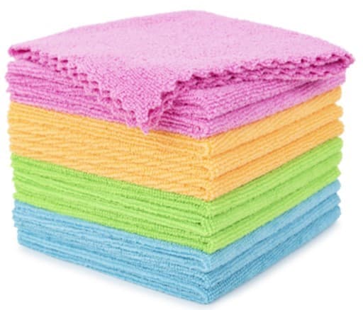 PAÑO DE LIMPIEZA MICROFIBRA 30X30 CM SET 12 PZAS