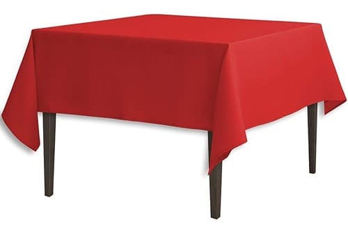 MANTEL ROJO 70x70" POLIESTER