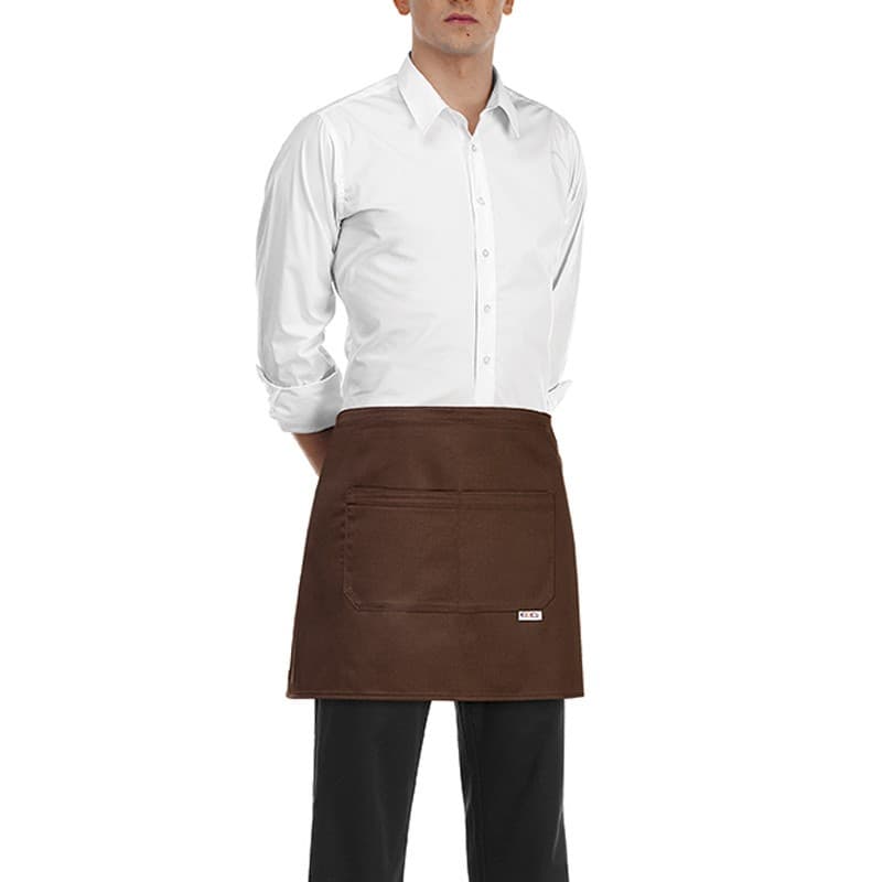 DELANTAL CINTURA MARRON 56X46CM CHEFS FACTORY