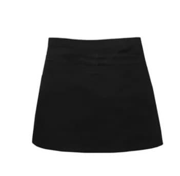 DELANTAL CINTURA NEGRO 68X34.5CM CHEFS FACTORY