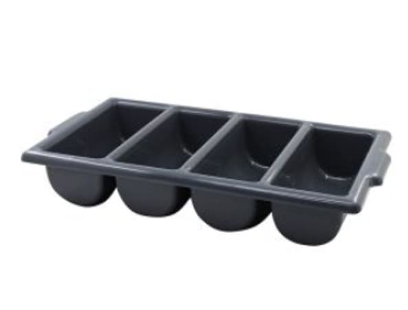 PORTA CUBIERTOS NEGRO 4 COMPARTIMIENTOS KY-5