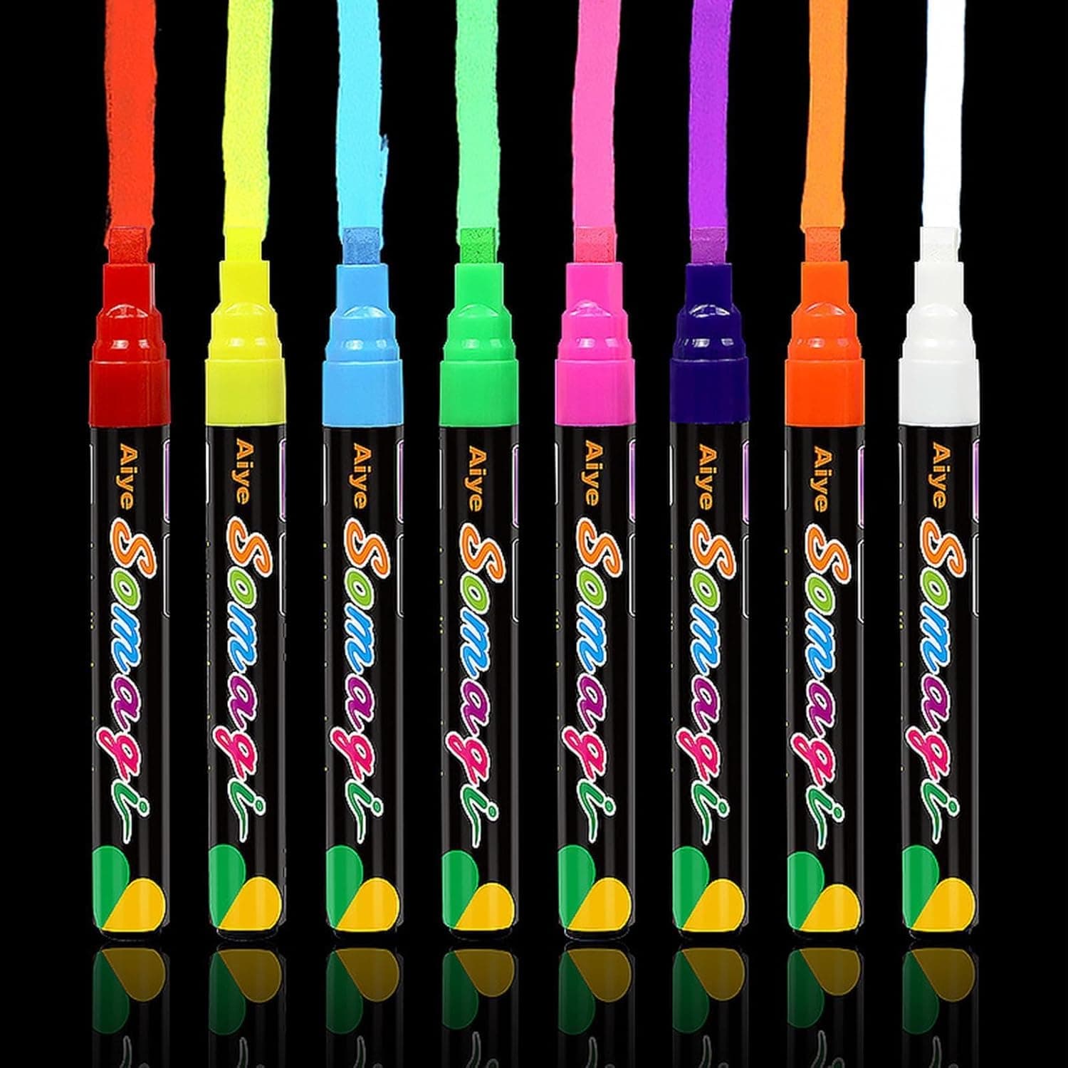MARCADORES FLUORESCENTES COLORES SURTIDOS SET 8 PZAS