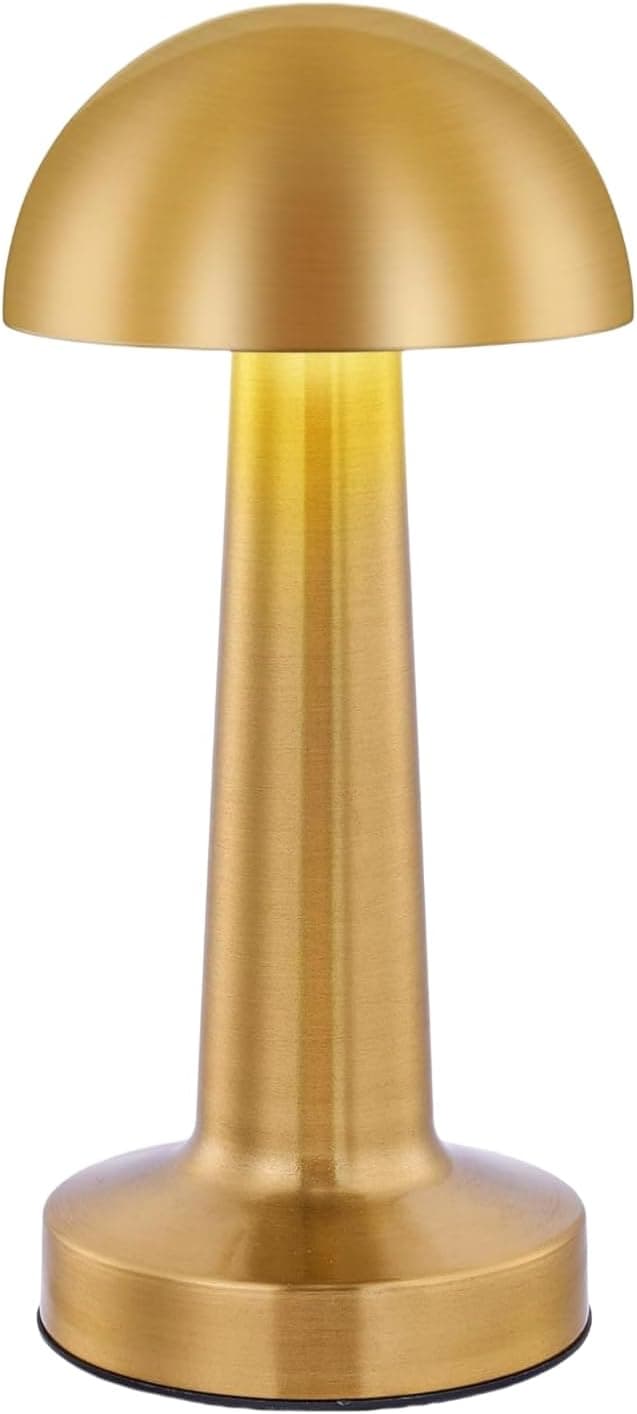 LAMPARA RECARGABLE INOX DORADA