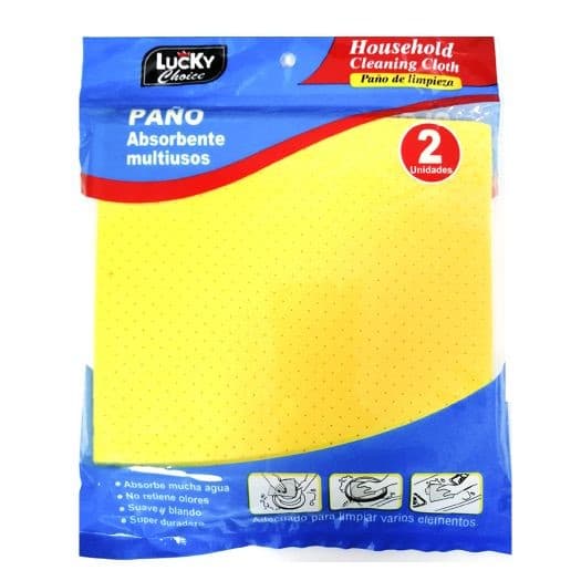 PAÑO DE LIMPIEZA MULTIUSO 33X38CM SET 2 PZAS