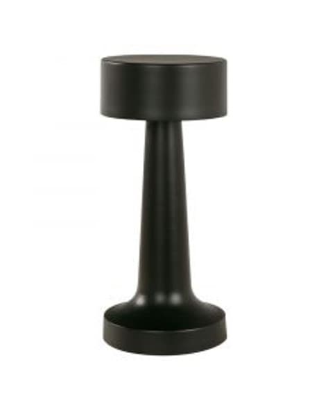 Lampara recargable negra 21cm