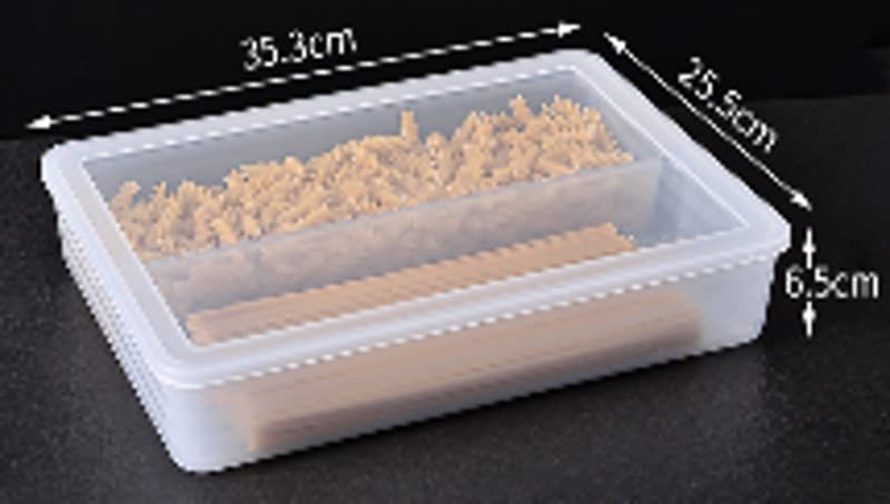 ENVASE DE PLĂSTICO PARA NEVERA DE 2 DIVISIONES CON TAPA 35,3X25,5X6,5CM
