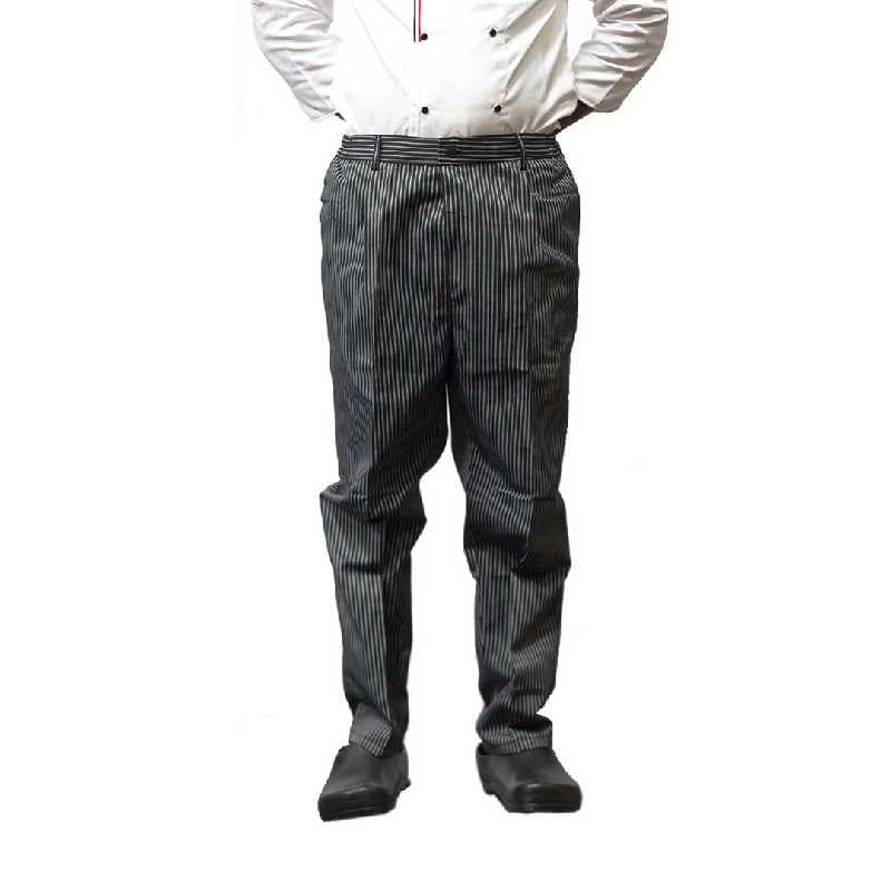 PANTALON NEGRO DE RAYAS HOMBRE T: 2XL