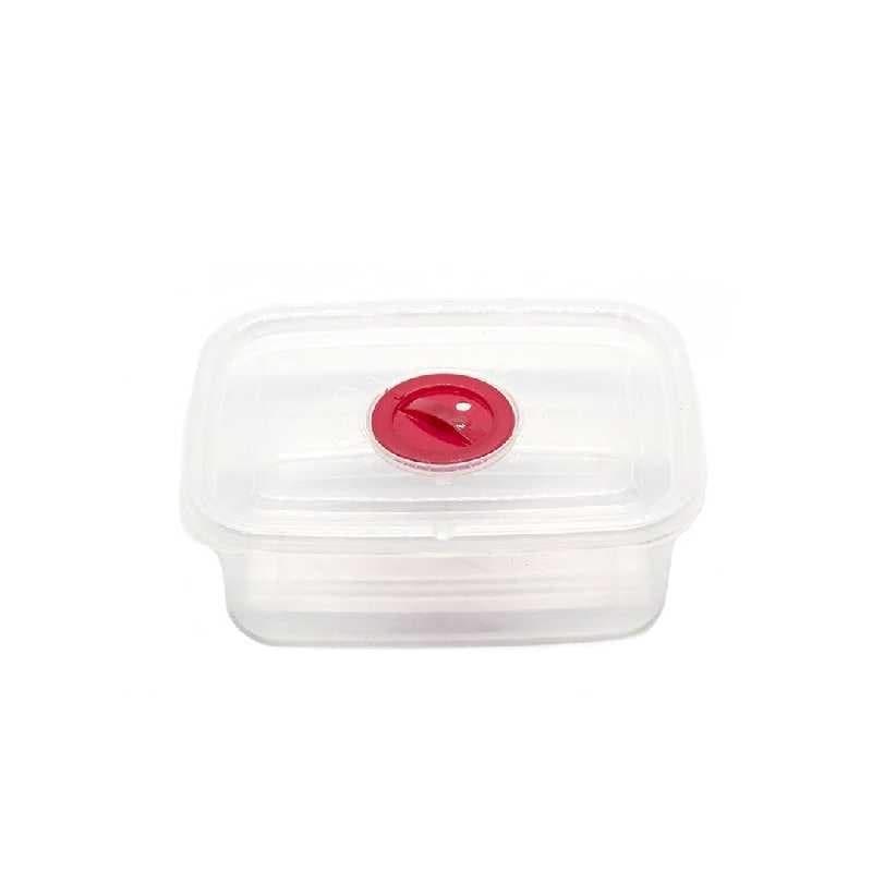 ENVASE DE PLĂSTICO CUADRADO SET 2 PZAS 10/5CM
