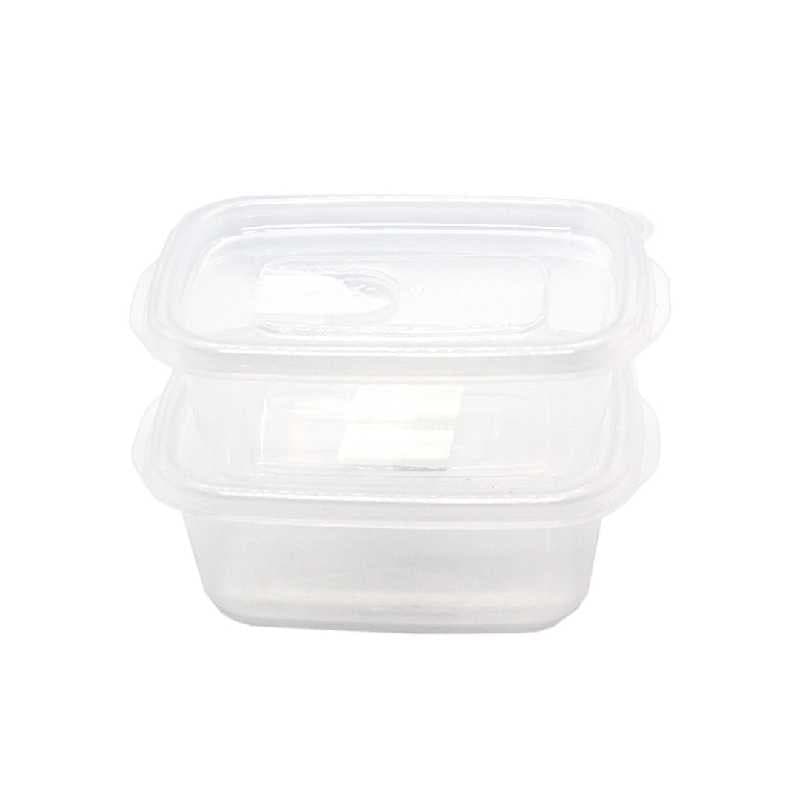 ENVASE DE PLĂSTICO CUADRADO SET 2 PZAS 200ml / 6.7oz