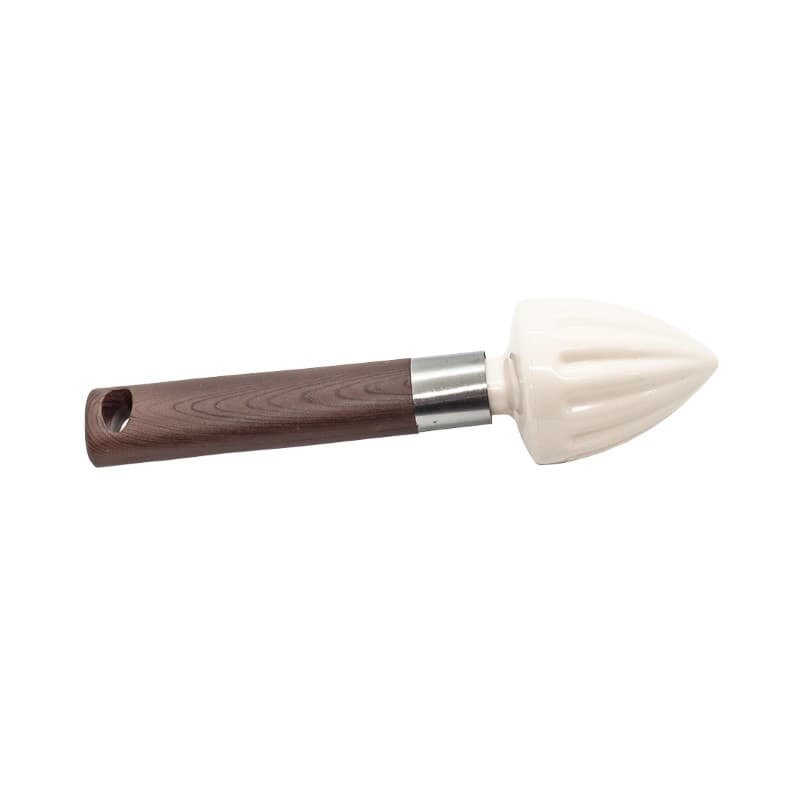 EXPRIMIDOR DE LIMON MANUAL CON MANGO PLASTICO DE MADERA