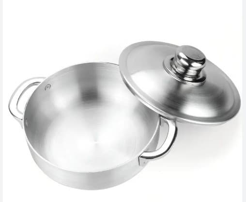 CACEROLA DE ALUMINIO CON TAPA DE ALUMINIO 24CM
